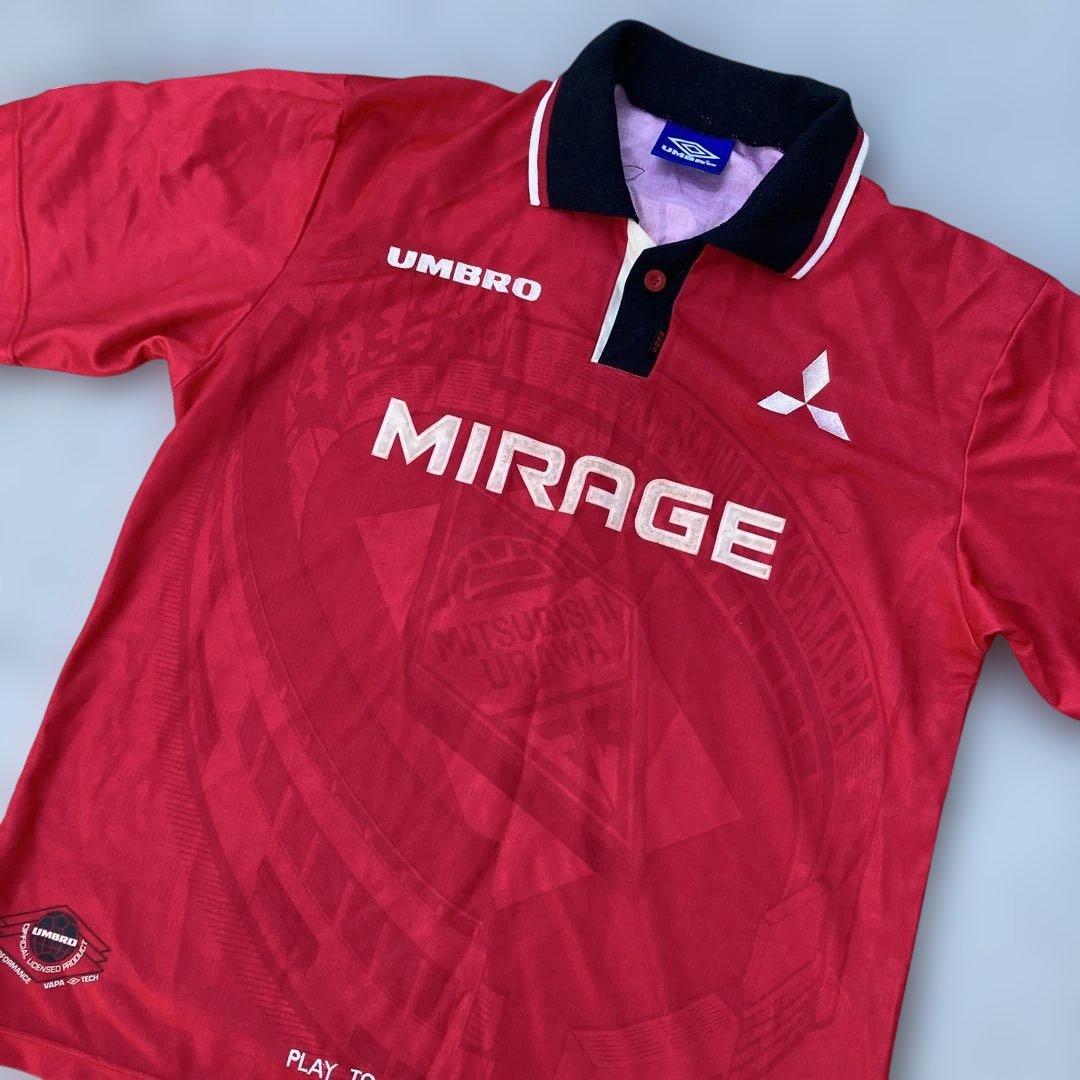 浦和レッズ　UMBRO ユニフォーム　三菱　ミラージュ　COMPAQ 1997