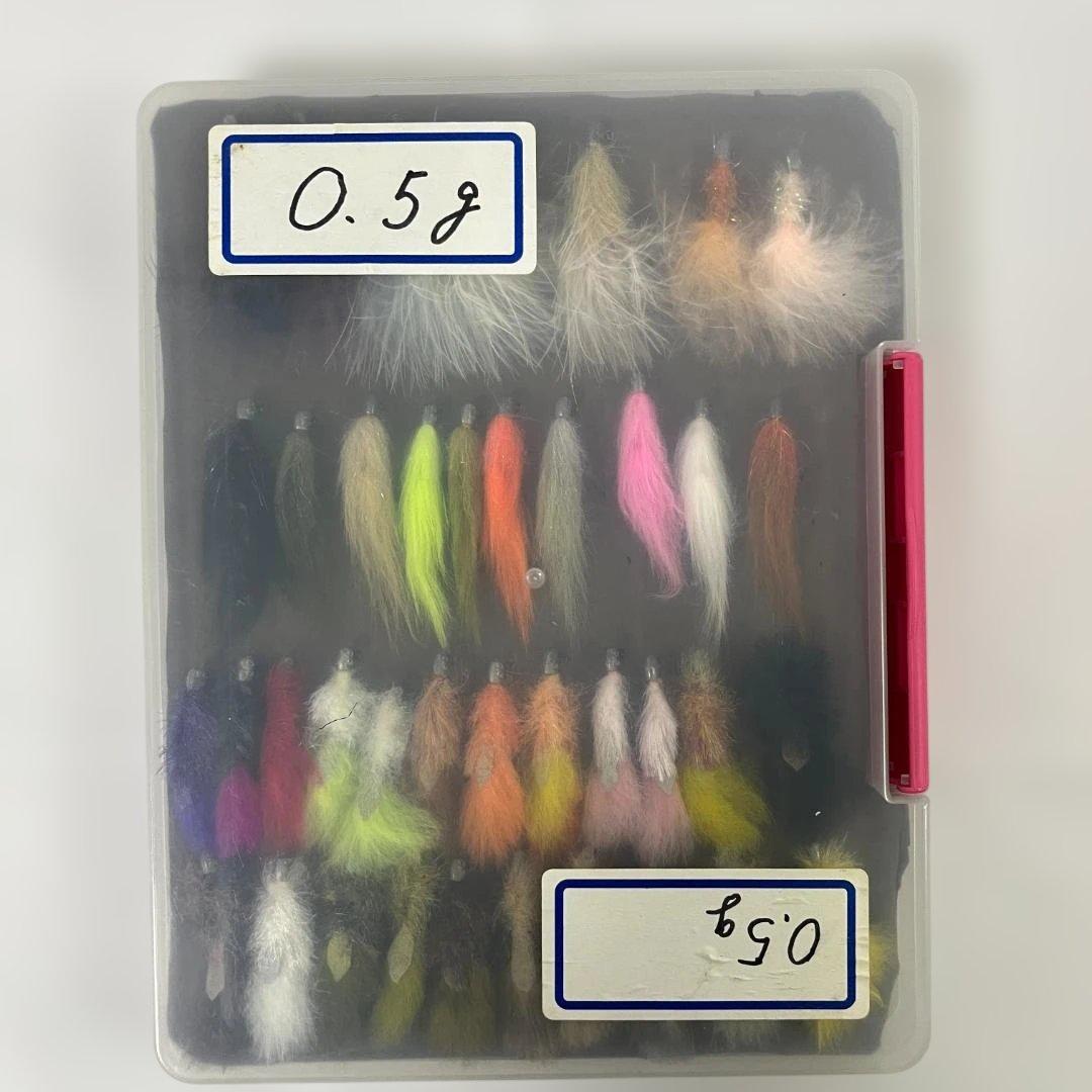 【迅速配送】ハートデザイン フェザールアー 0.5g 各種 39個 ケース付