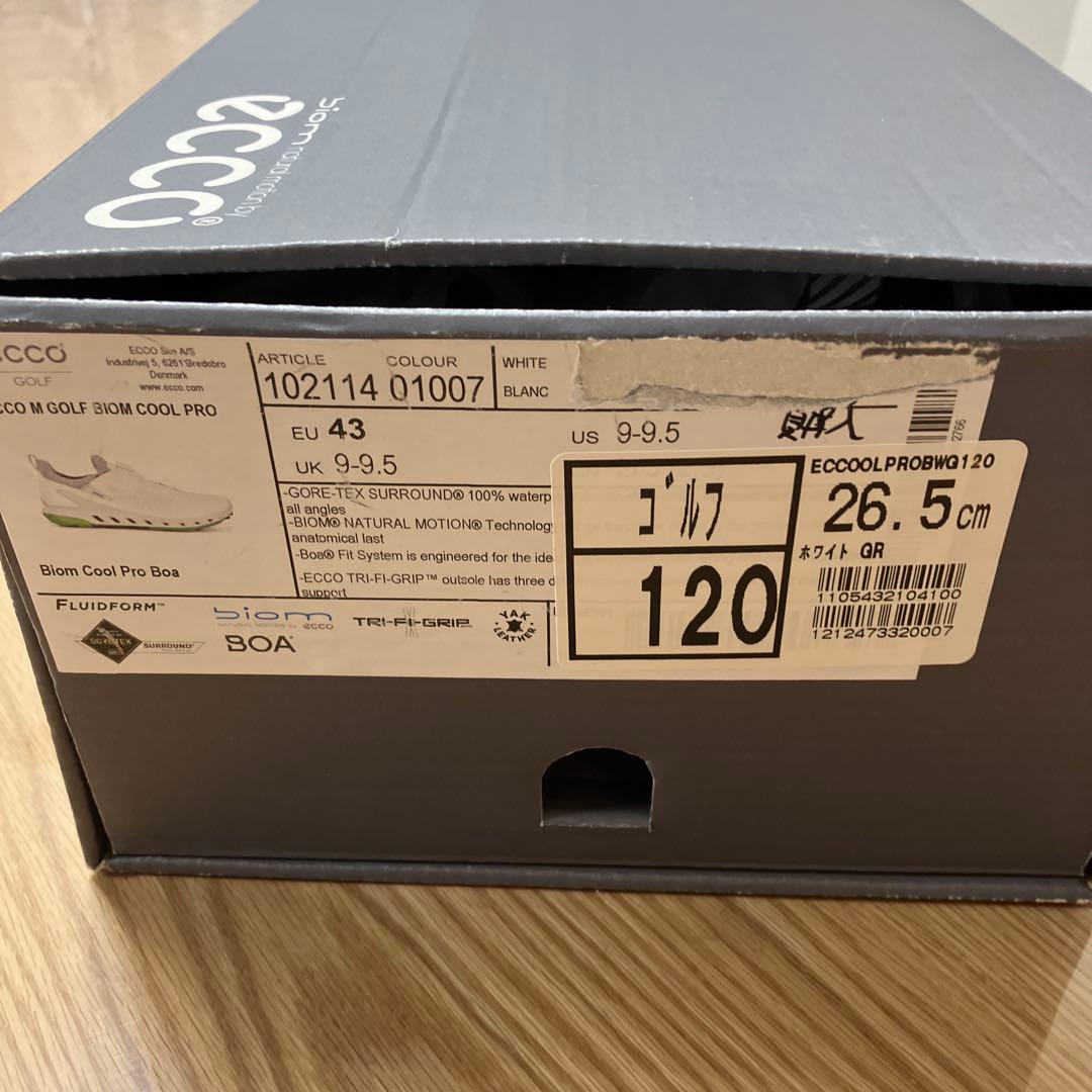 ecco biom GORE-TEX ゴルフシューズ ホワイト 新品未使用