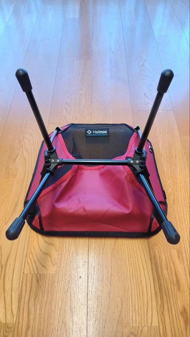☆美品☆30周年アニバーサリーHelinoxミニ 折りたたみチェア 赤