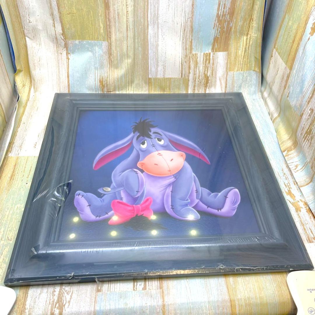 新品★くまのプーさん Winnie the Pooh イーヨ 油絵風 額縁