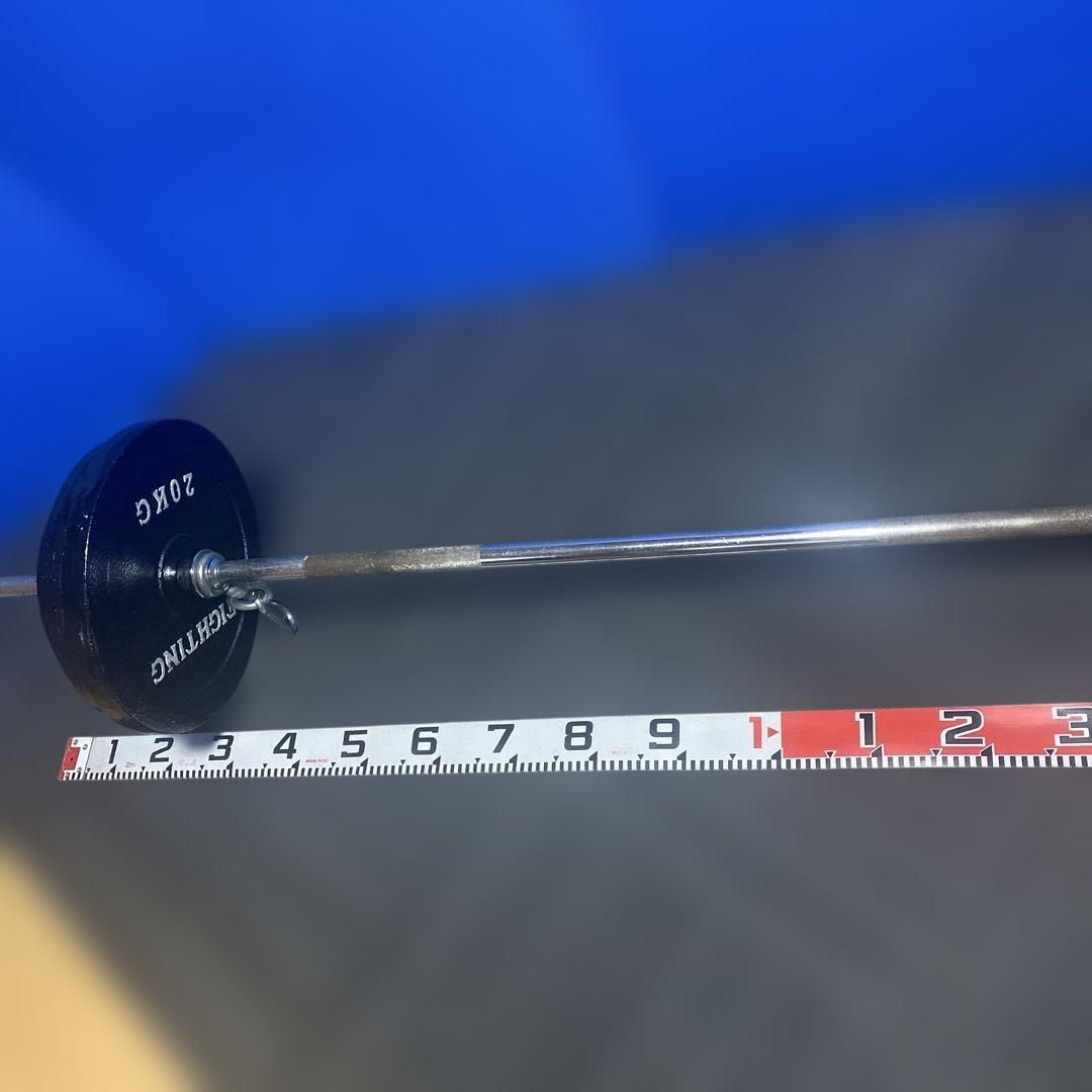 Ｔバーローセット。 バーベルプレート付き