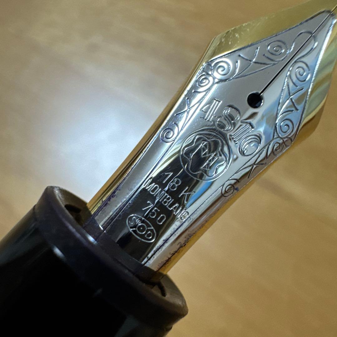 美品 MONTBLANC モンブラン 149 万年筆 18k M ブラック