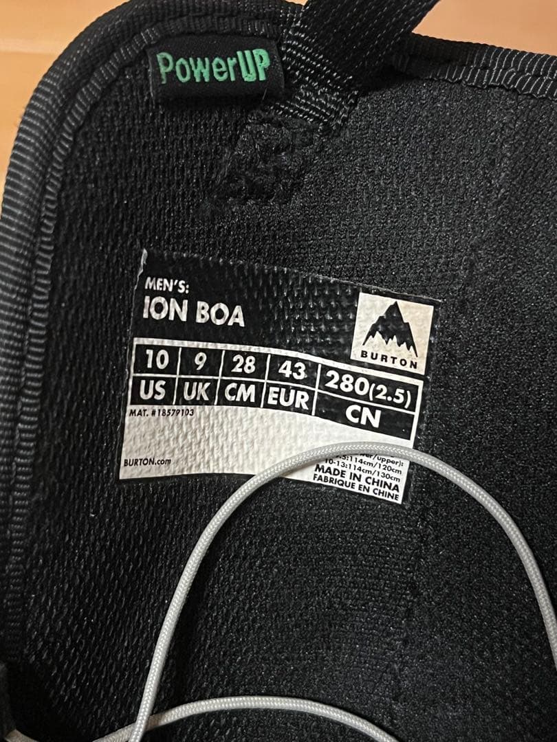 BURTON ION BOA バートン アイオン ダブルボア 28cmブラック