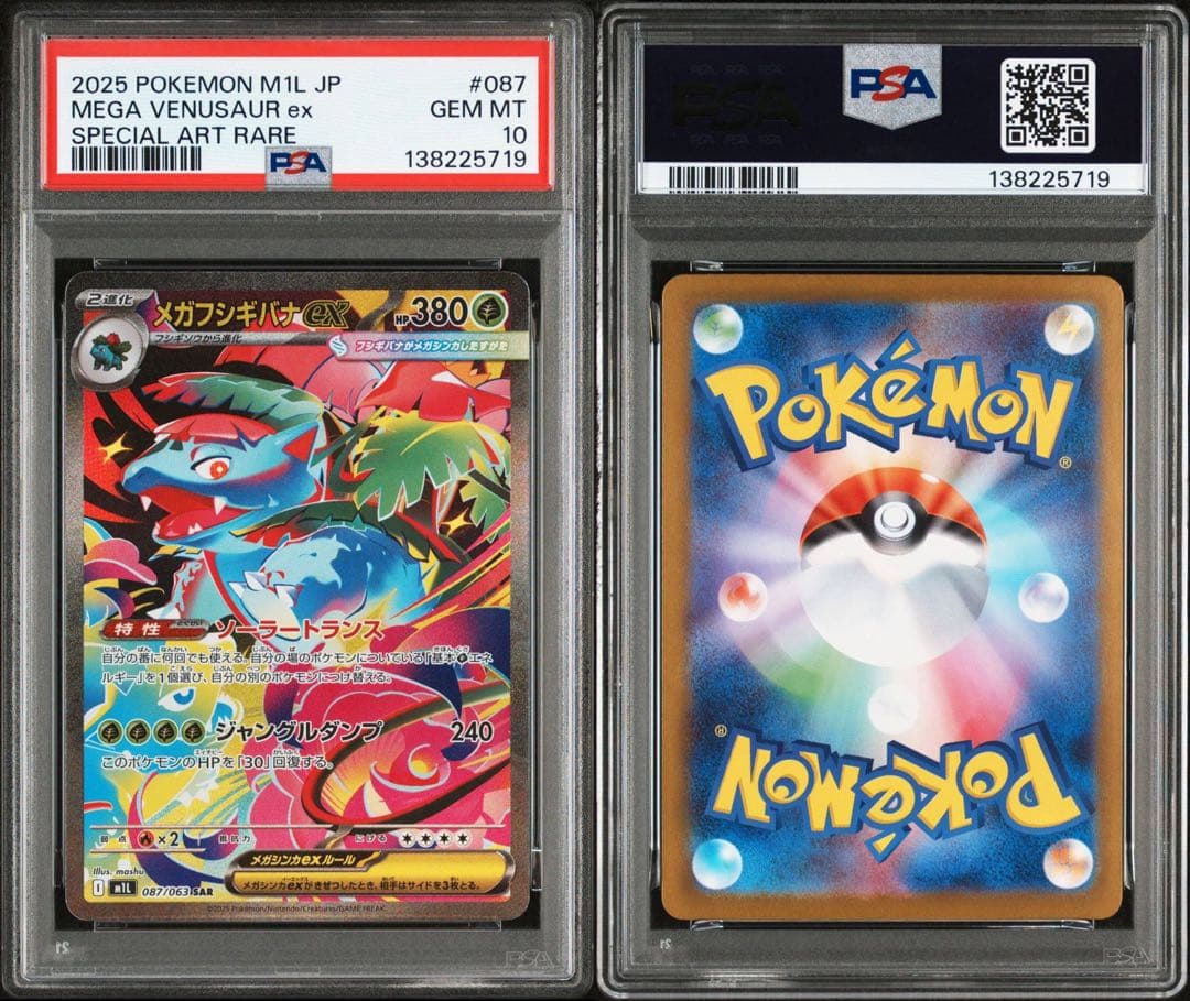 【PSA10 4連番】フシギダネ フシギソウ メガフシギバナ メガルカリオ