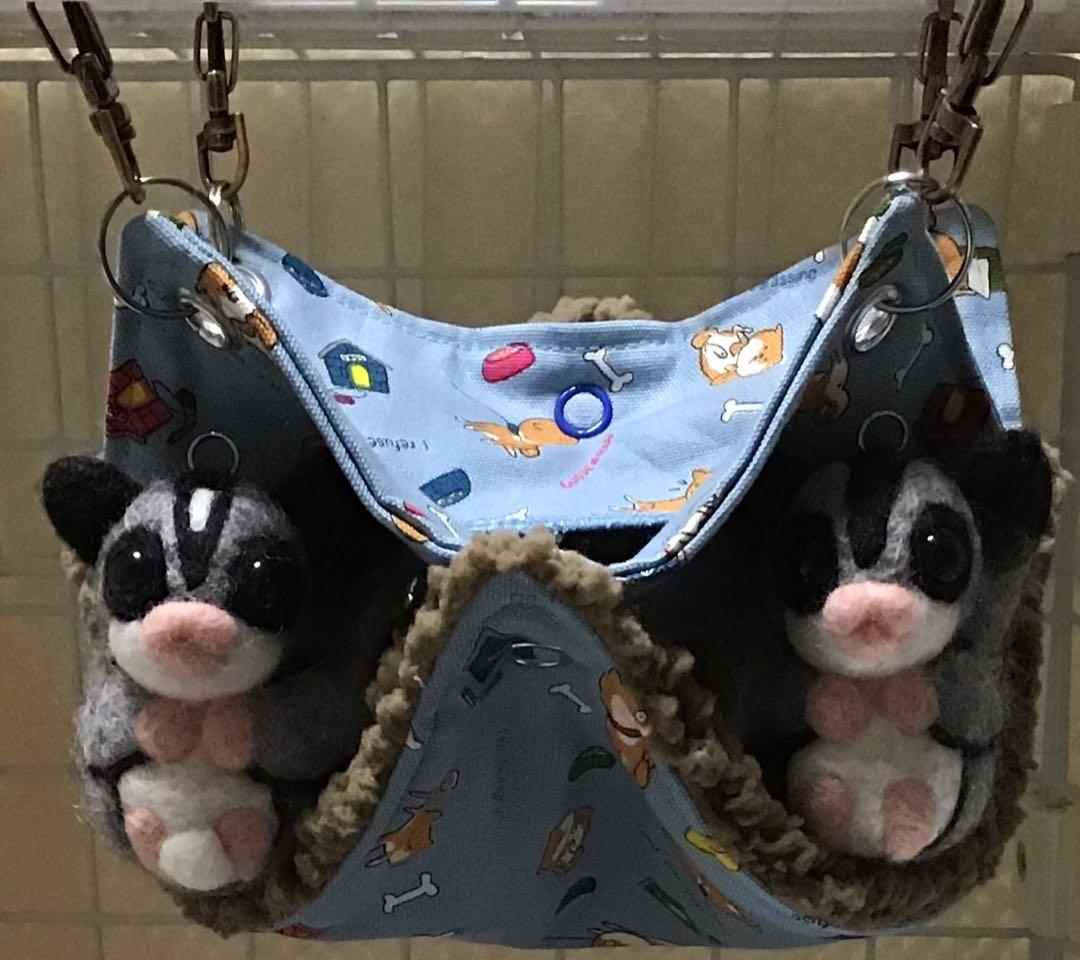 モモンガハウス(犬・ハウス柄)  ボア茶  1850円