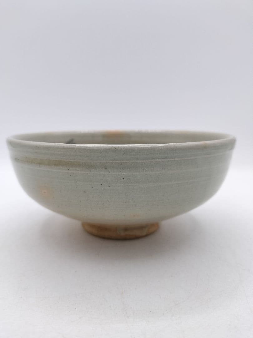 c735 平茶碗 ホタルの絵 朝日焼 紙箱 茶道具 古物