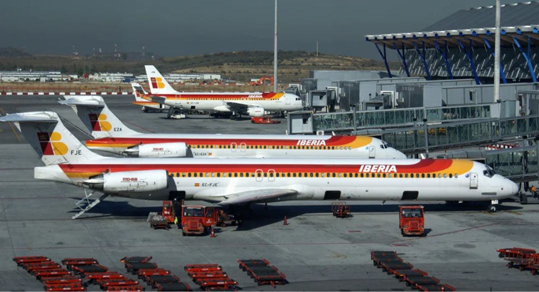 イベリア航空 Aviationtag MD-88型機 EC-FJE