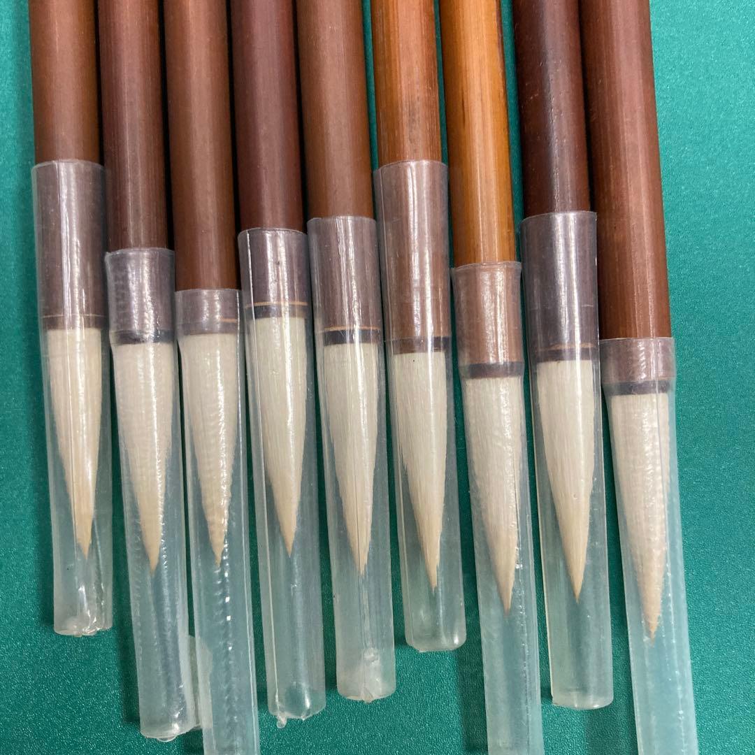 【筆９本セット】玉峰　極品　大鵞　浙江湖筆　【kurokunn】H