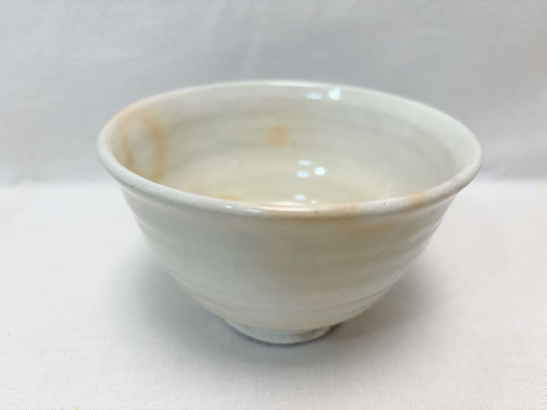 未使用 茶道具 清和窯 粉引 数茶碗 十客組 陶印 茶器 茶事 共布 共箱