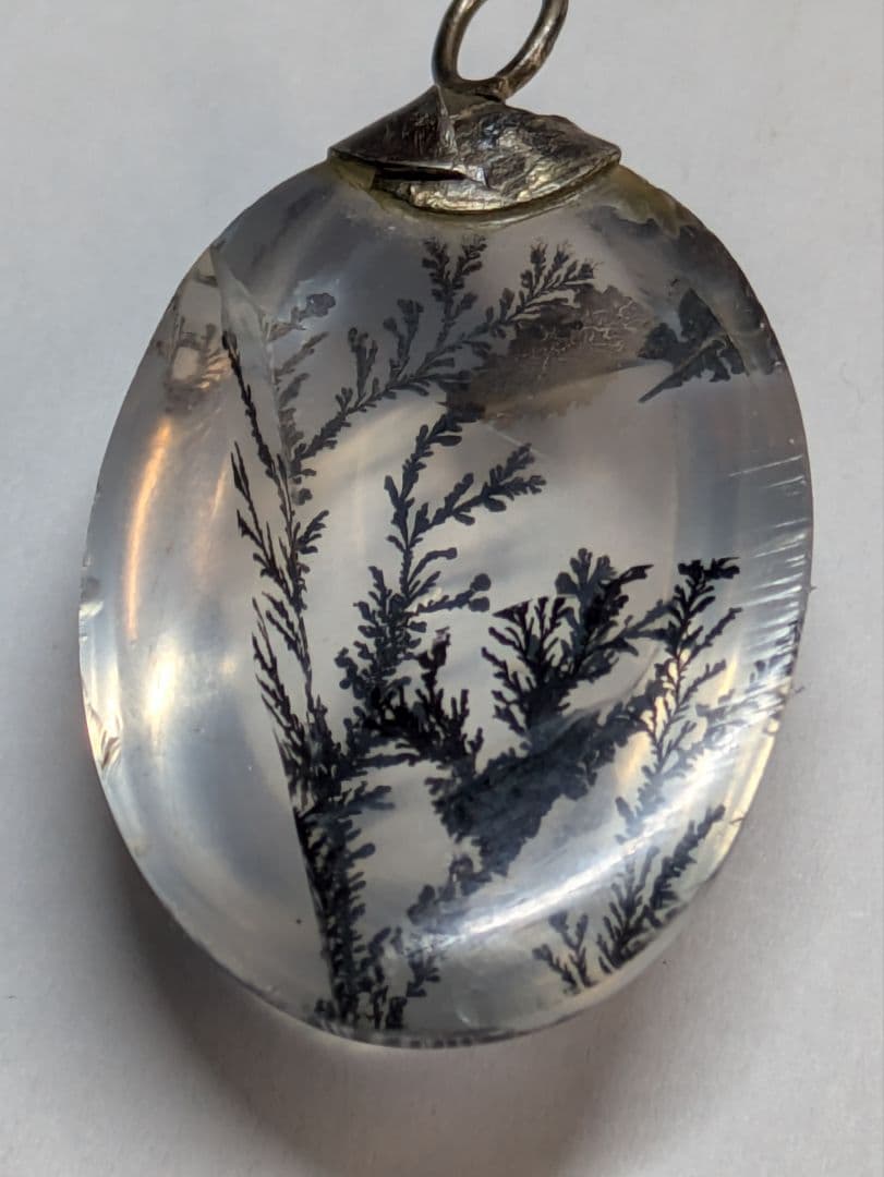 デンドリティッククォーツ 　ペンダントトップ　ビンテージ　デンドライト