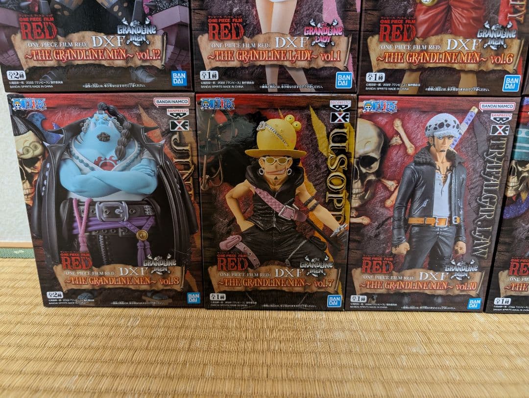 ワンピース フィギュアセット ルフィ ウタ ジンベエ　ナミ　フランキー DXF