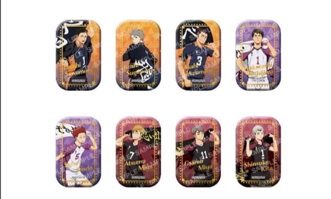 ハイキュー　セブンネット　スクエア缶バッジ　横断幕　第１弾　第２弾　及川徹　菅原