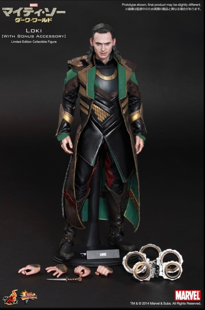新品【特典付】 マイティ・ソー　ダーク・ワールド　ロキ　ホットトイズ
