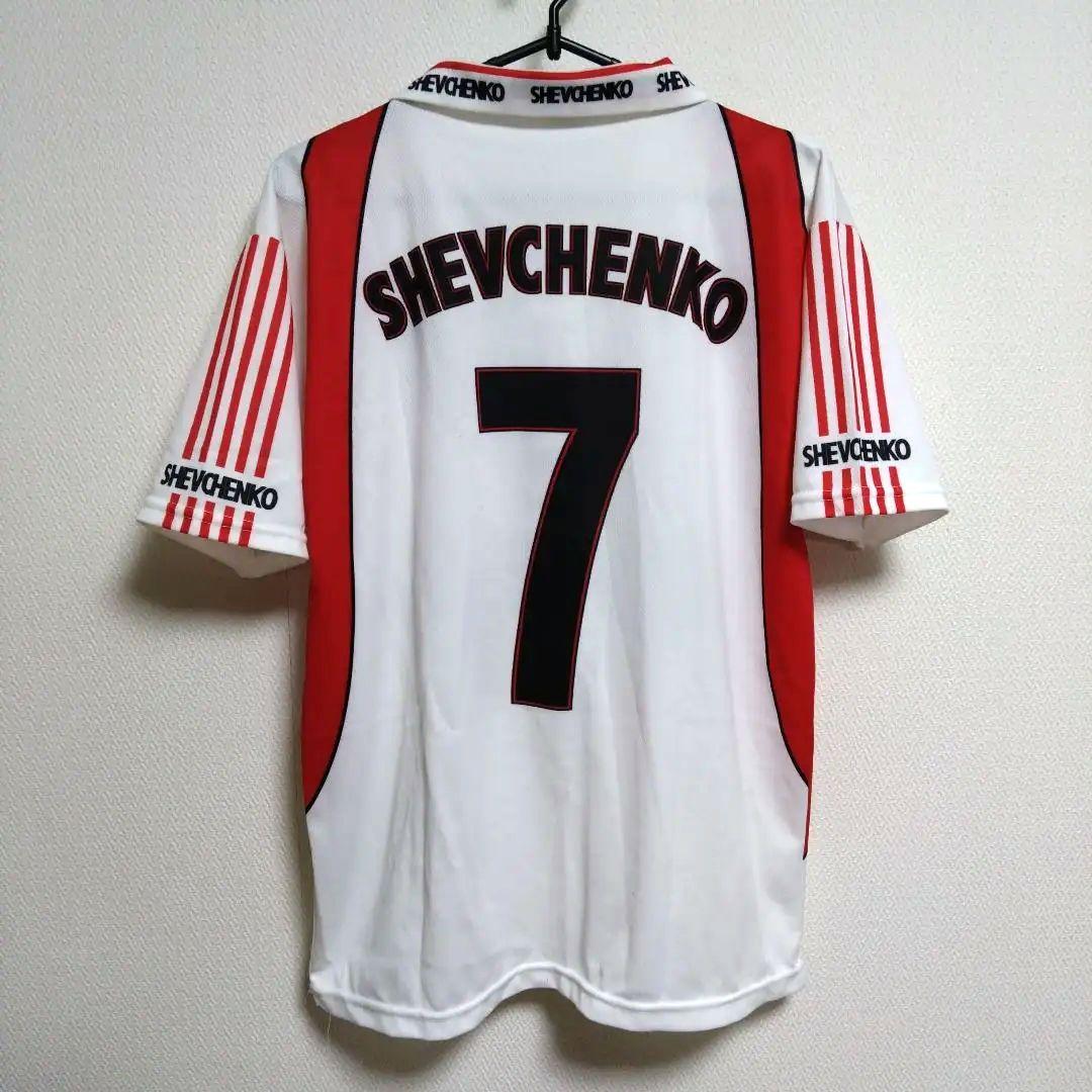 美品　ACミラン　シェフチェンコ　ゲームシャツ　ユニホーム