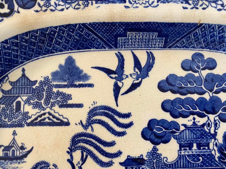 ウィロウパターン 大皿