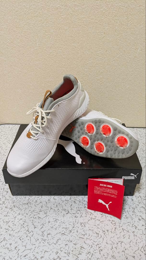 PUMA（プーマ）イグナイト ゴルフシューズ スパイク ホワイト 26cm