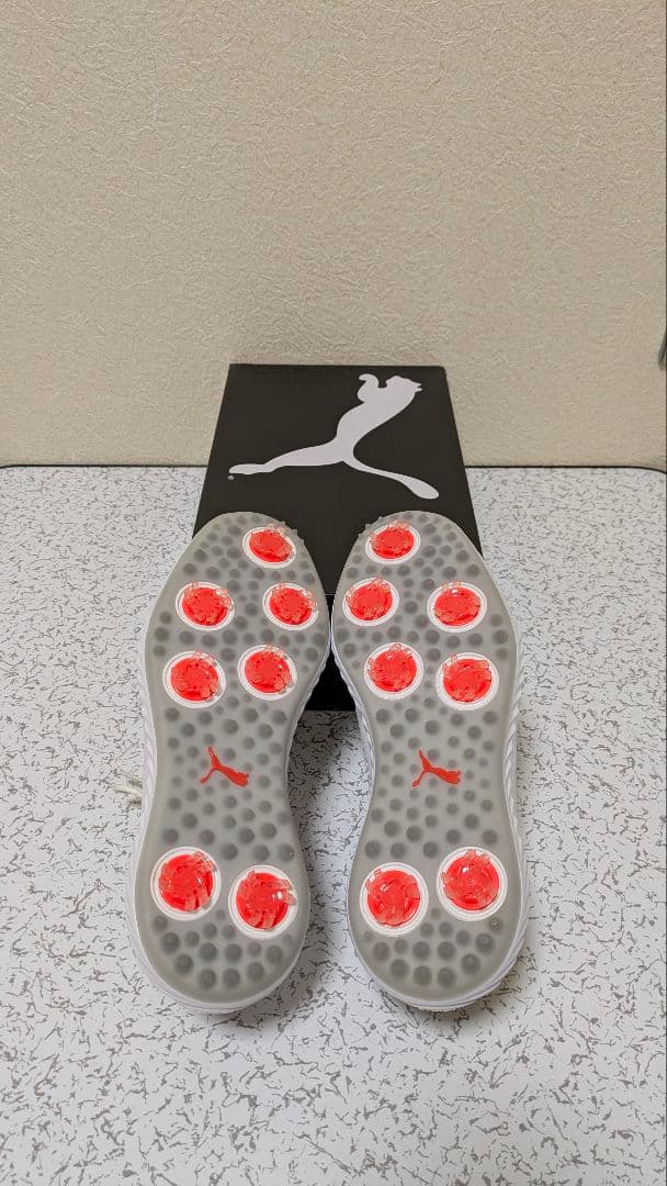 PUMA（プーマ）イグナイト ゴルフシューズ スパイク ホワイト 26cm