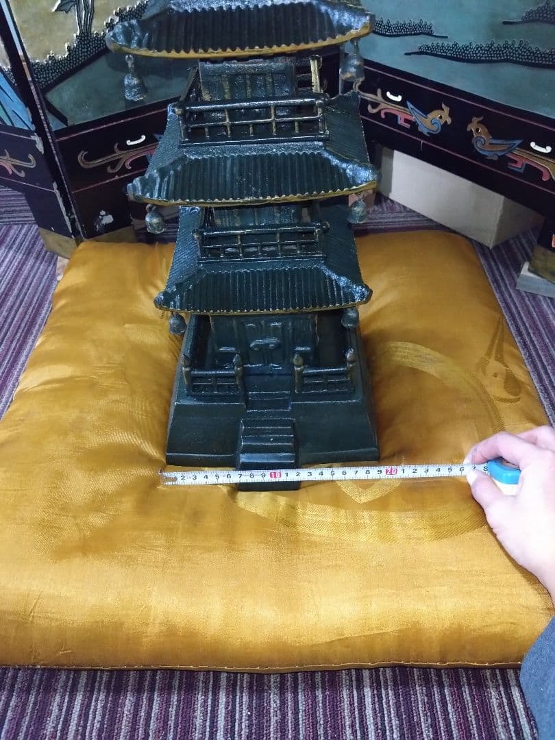 鉄製 五重塔 インテリア装飾 約80cm