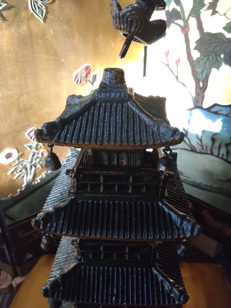 鉄製 五重塔 インテリア装飾 約80cm