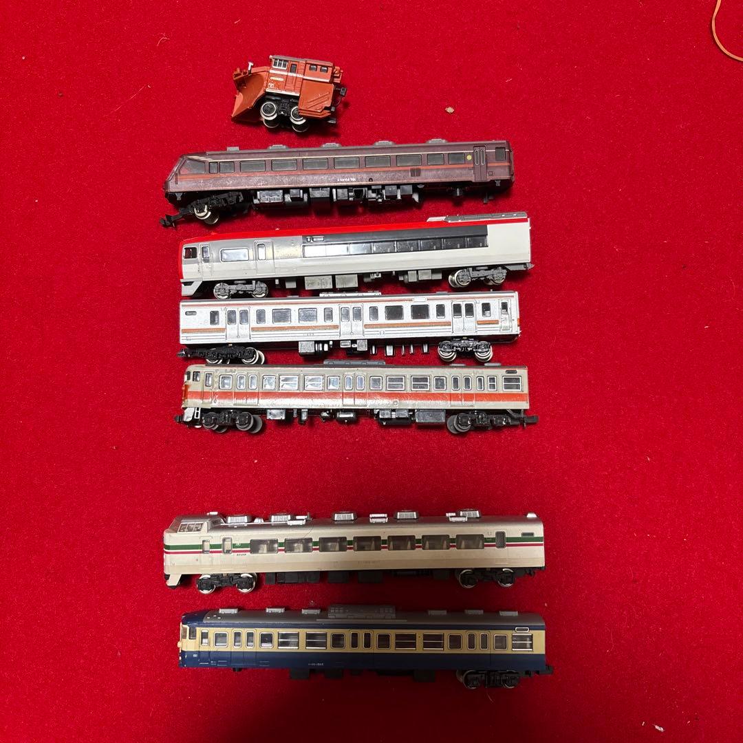 レールセット 多数部品大量まとめ出品ジャンク品tomix 他 レール車両6台