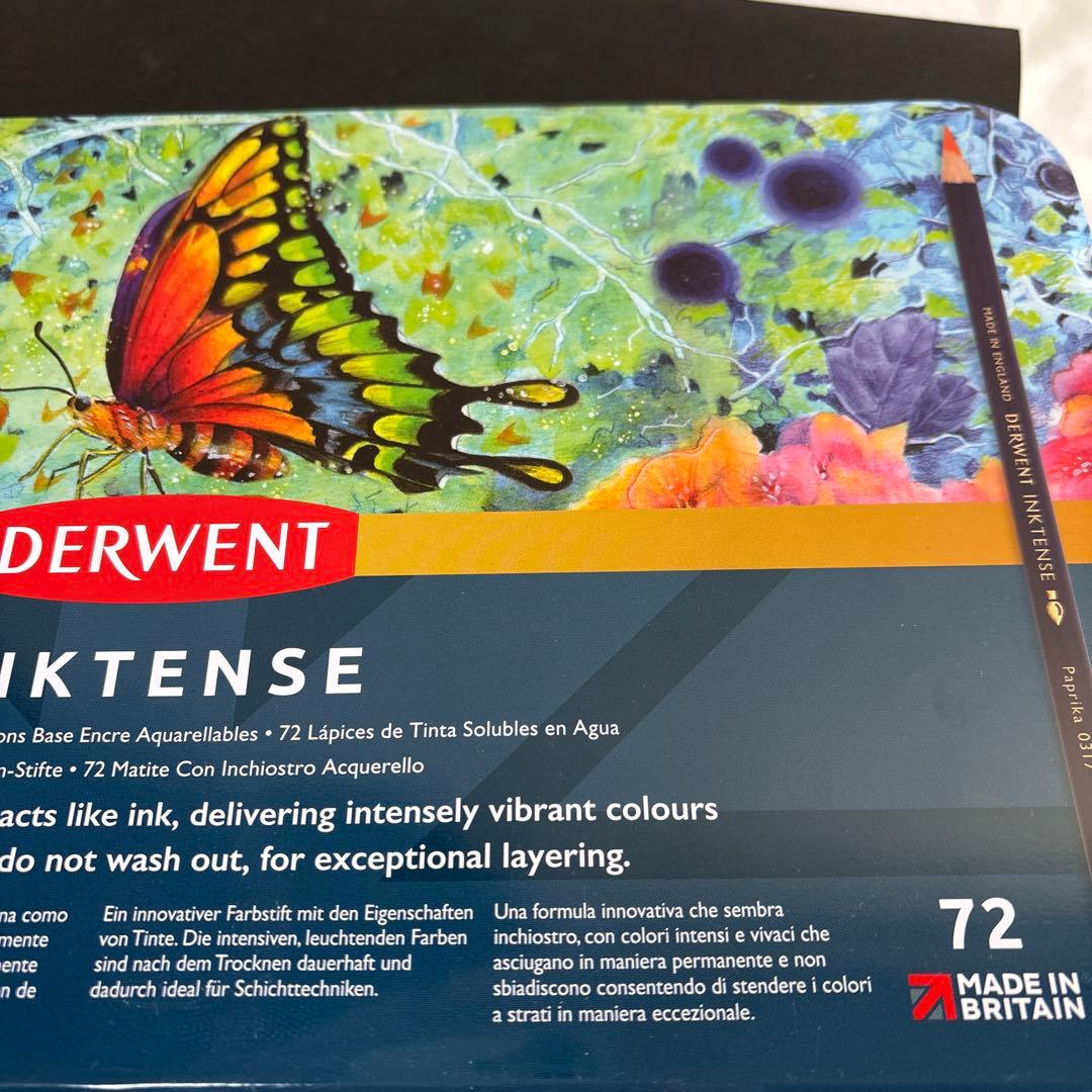 ダーウェント　インクテンスペンシル　水彩色鉛筆　72色