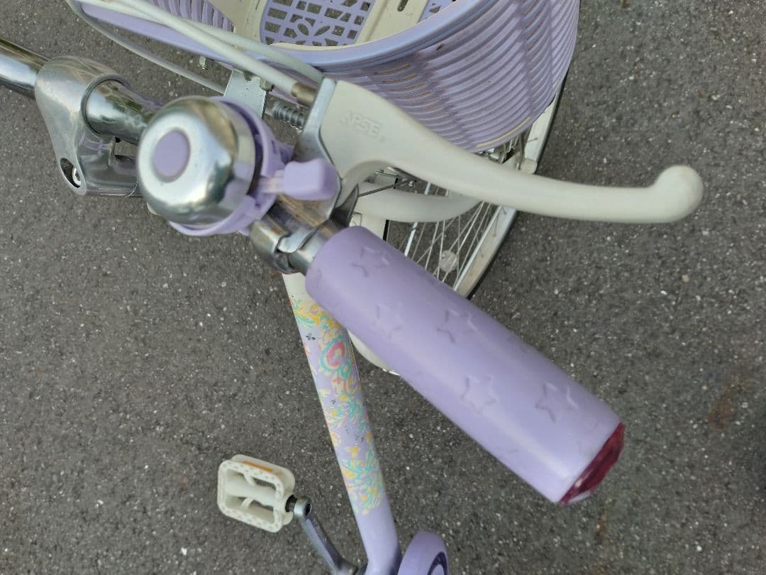 ブリジストン エコパル 薄紫 自転車 22インチ 女の子 直接の引き取り限定！！