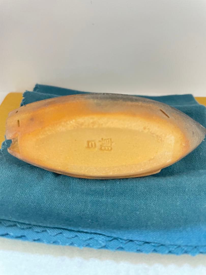 朝日焼　豊斎作　柴舟香合