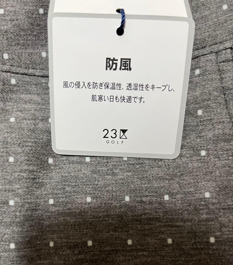 ２３区ゴルフ防風/ストレッチドットプリント ボンディング パンツレディースS