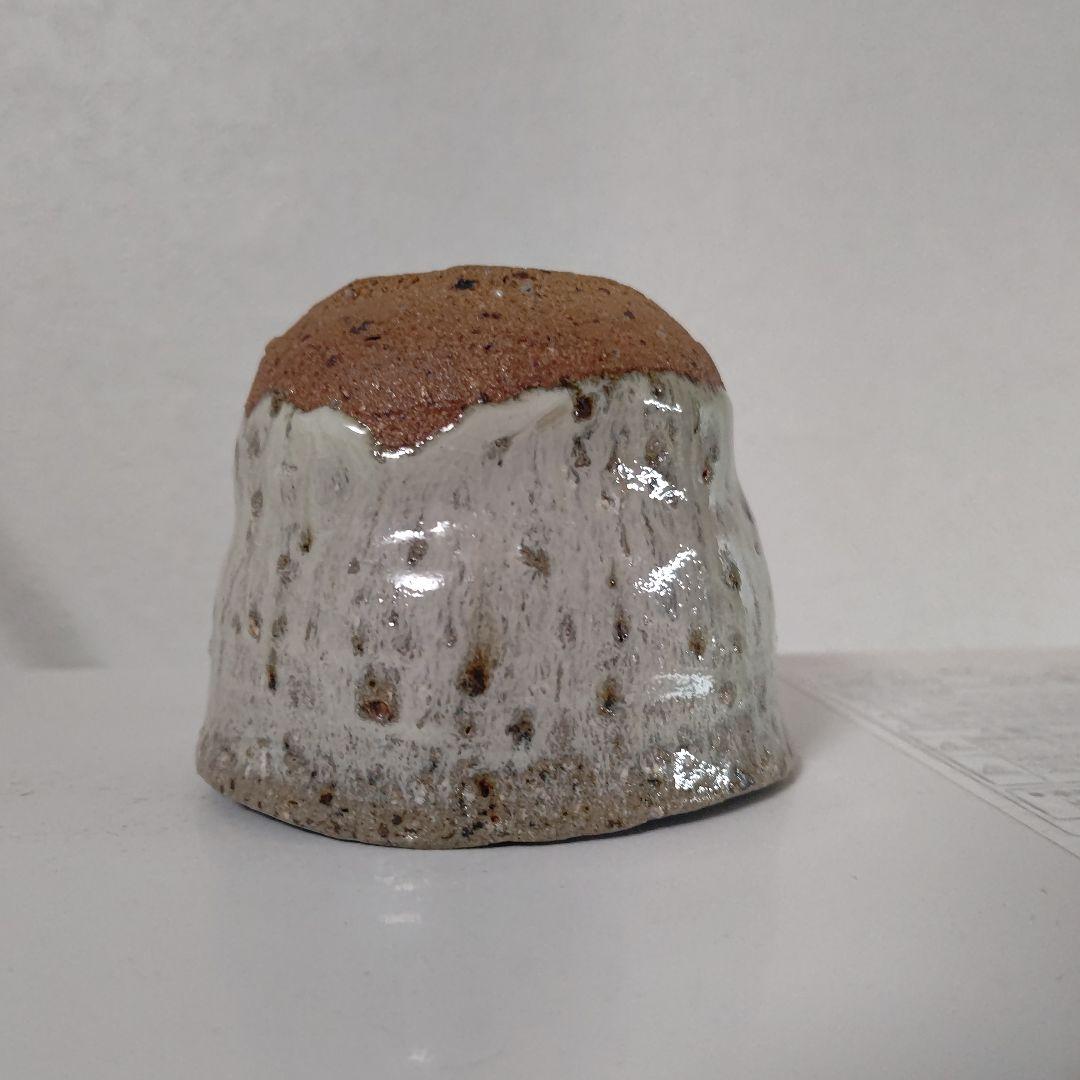 唐津焼き巨匠田中佐次郎作品　大きなぐい呑み　口径8高さ6