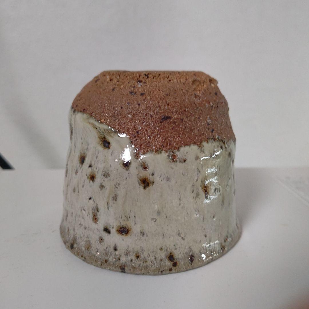 唐津焼き巨匠田中佐次郎作品　大きなぐい呑み　口径8高さ6