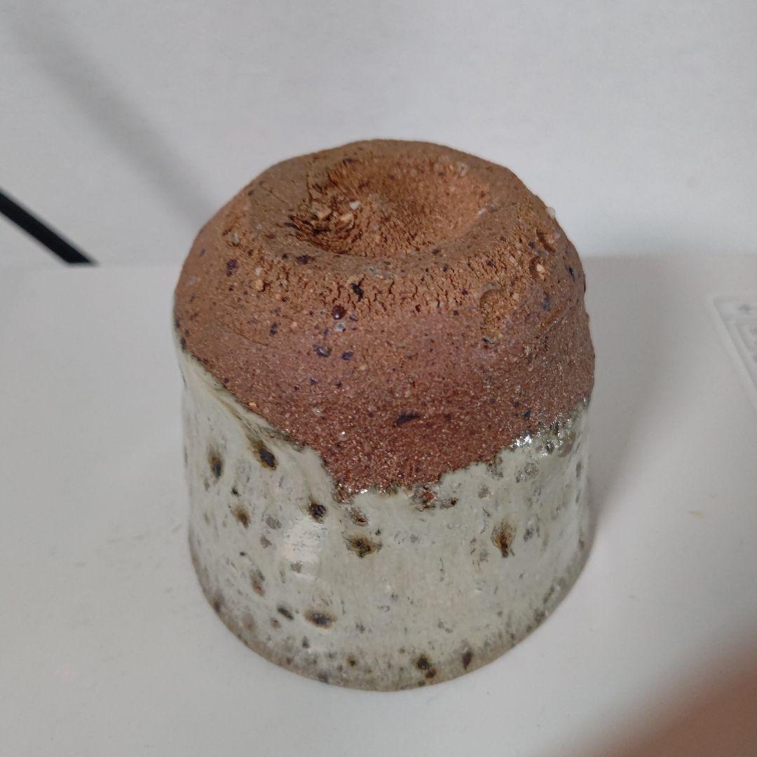 唐津焼き巨匠田中佐次郎作品　大きなぐい呑み　口径8高さ6