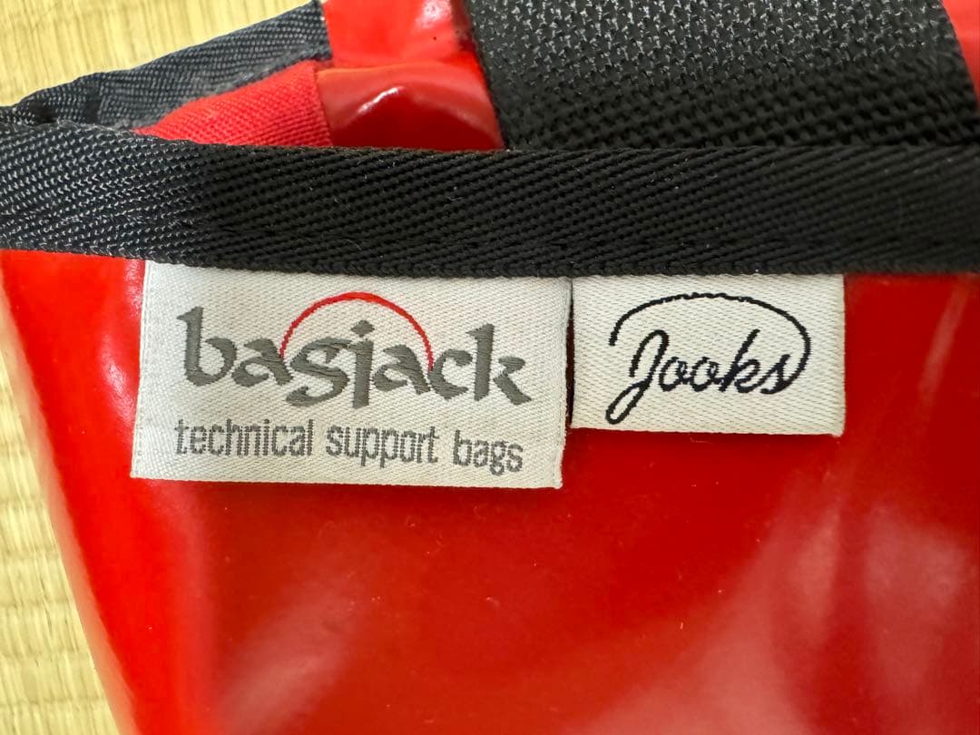 bagjack 本格メッセンジャーバッグ ターポリン 防水 赤白