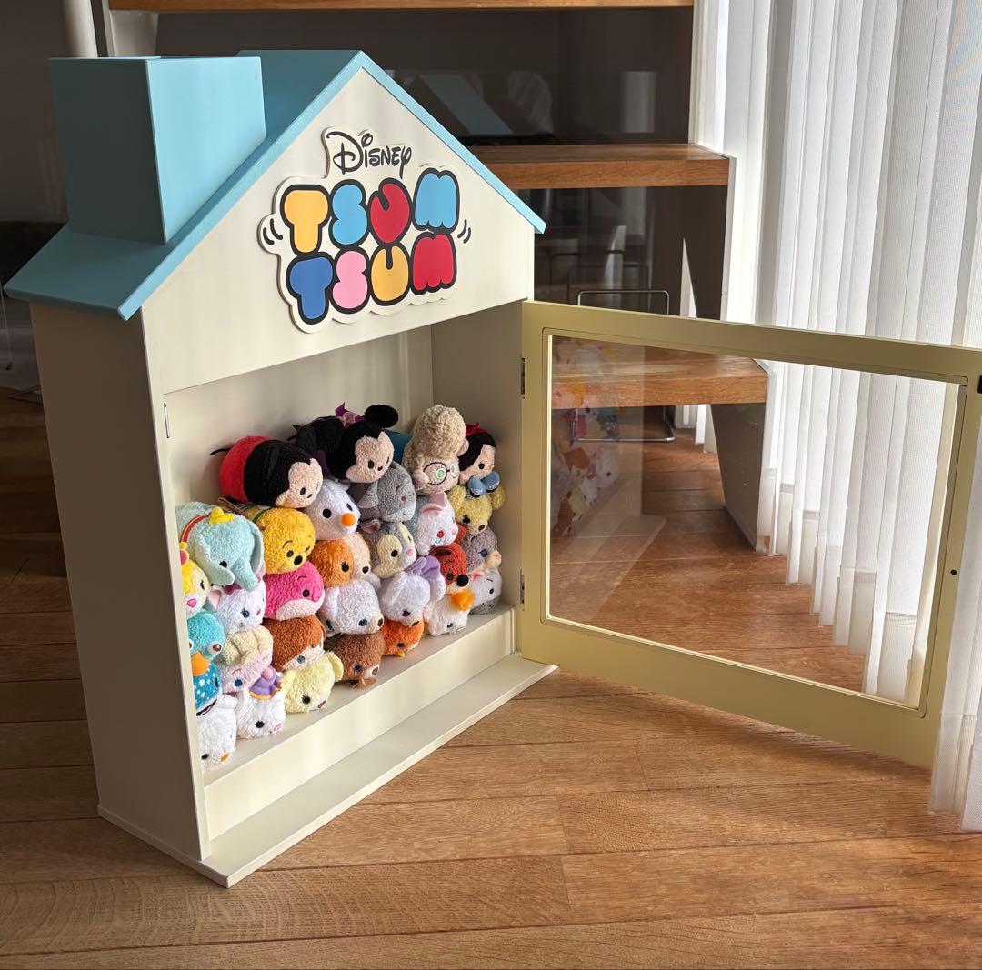 Disney ツムツムぬいぐるみ収納ボックスとキャラクター30体セット