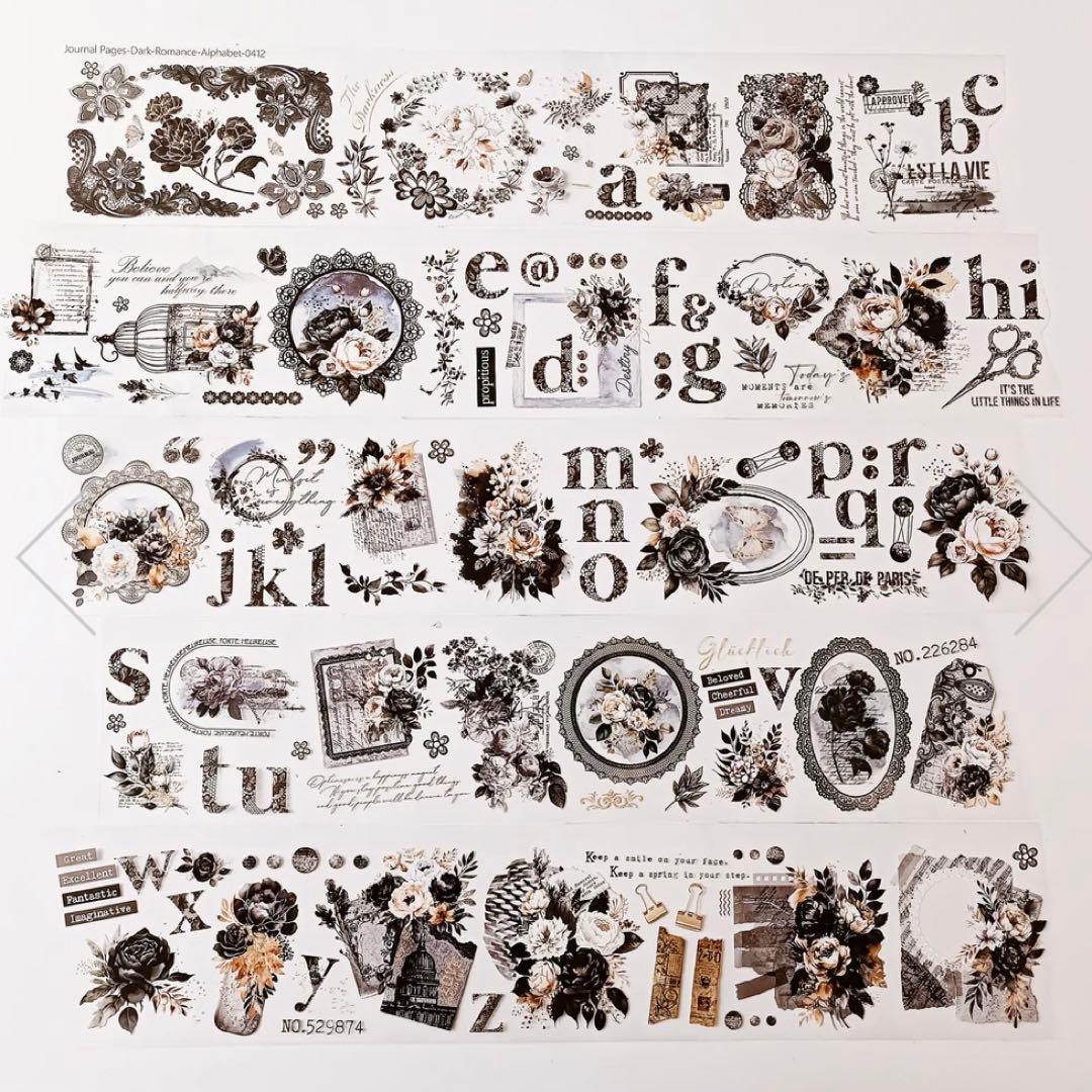 Journal pages 海外マスキングテープ　マステ 【1234】