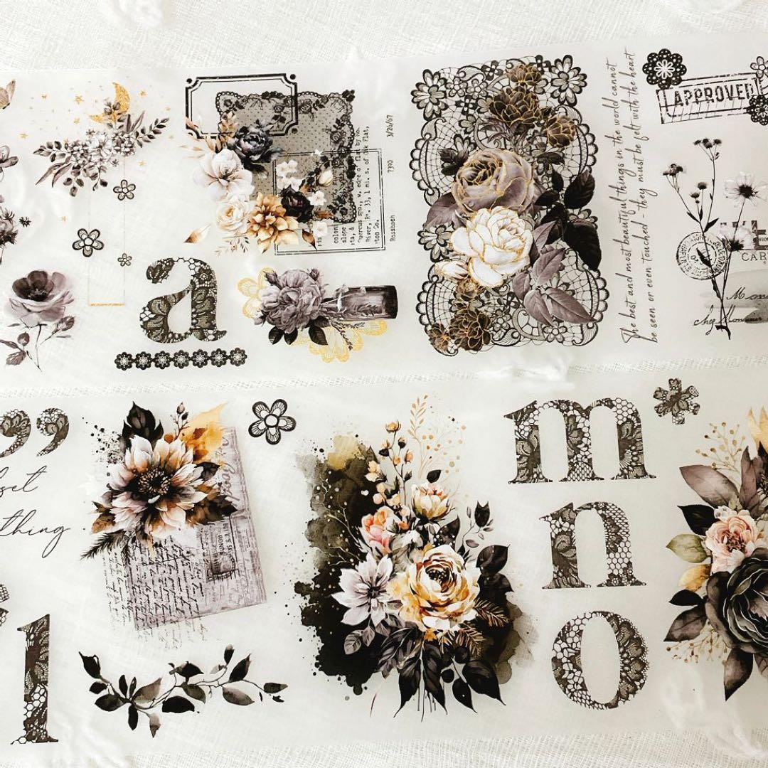 Journal pages 海外マスキングテープ　マステ 【1234】