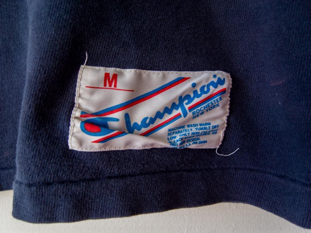 Champion NAVY 七分袖 フットボールT チャンピオン USA製