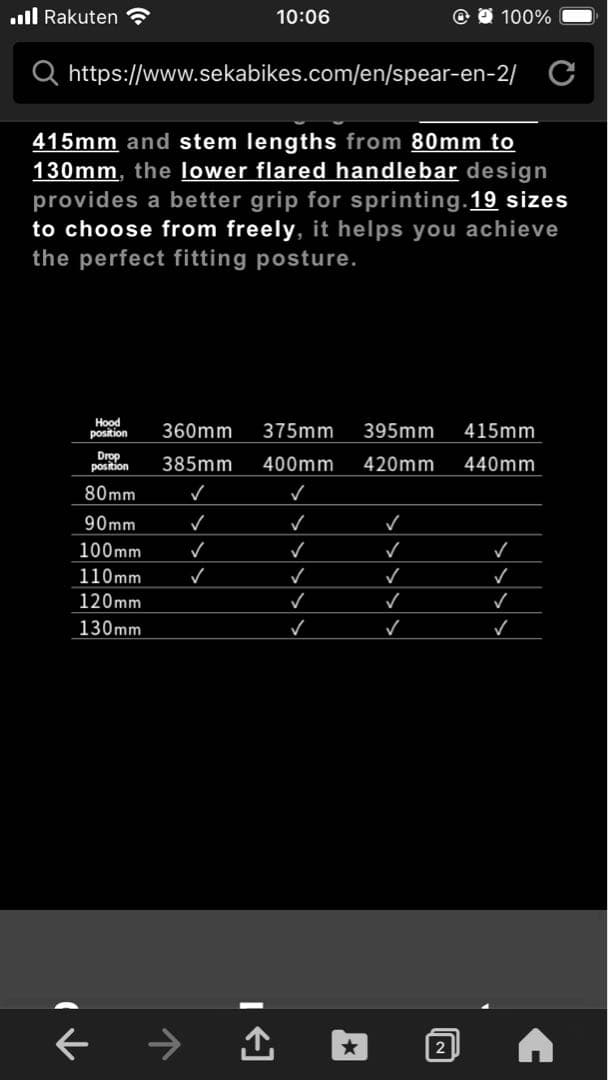 KANAさん専用　新品未使用SEKA SPEAR カーボン一体型ハンドル