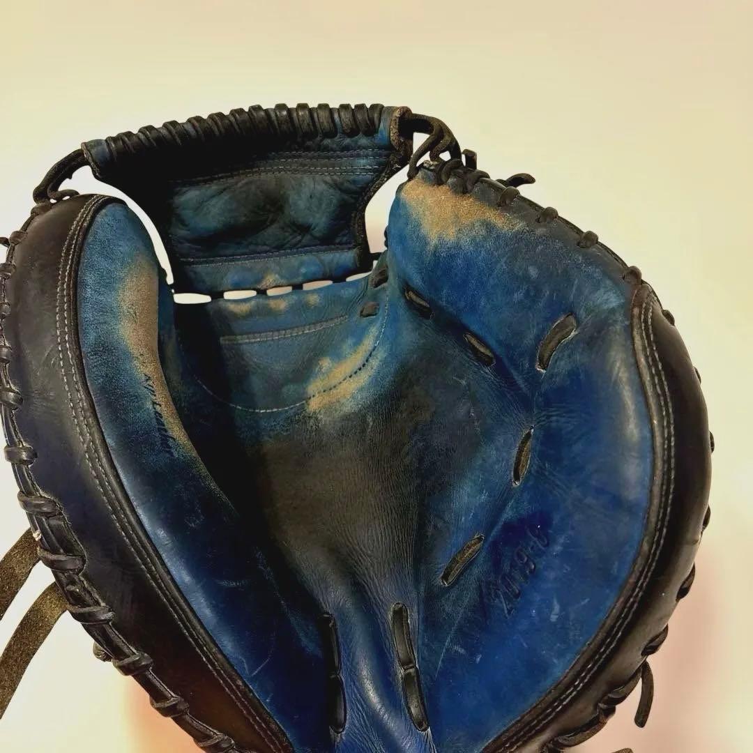 Mizuno Pro Order 硬式グローブ 青/茶色