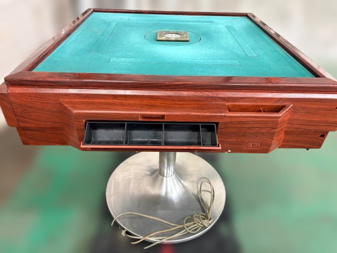 【無料配達】【動作品】 全自動麻雀卓　麻雀牌　点棒　点数箱　昭和レトロ