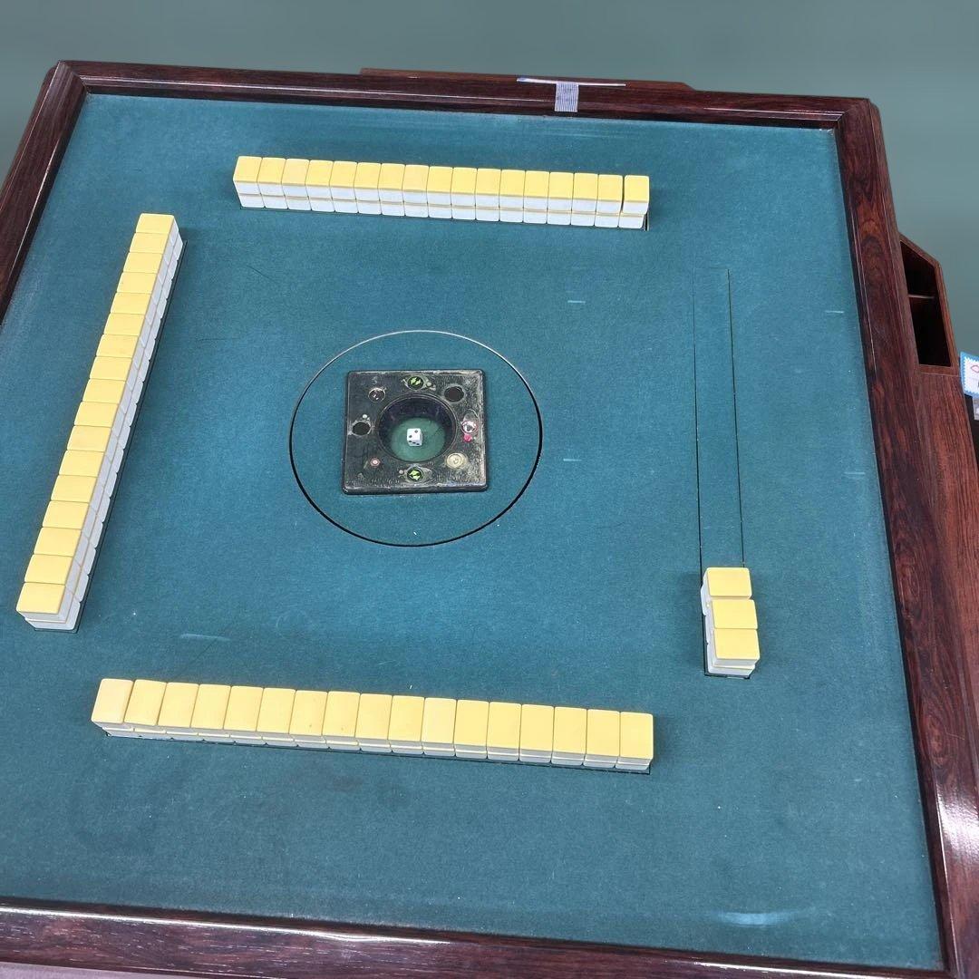 【無料配達】【動作品】 全自動麻雀卓　麻雀牌　点棒　点数箱　昭和レトロ