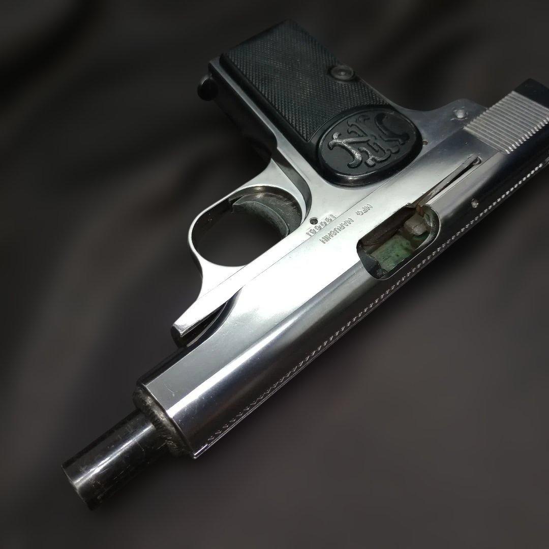 マルシン Browning M1910 モデルガン　シルバーABS　中古