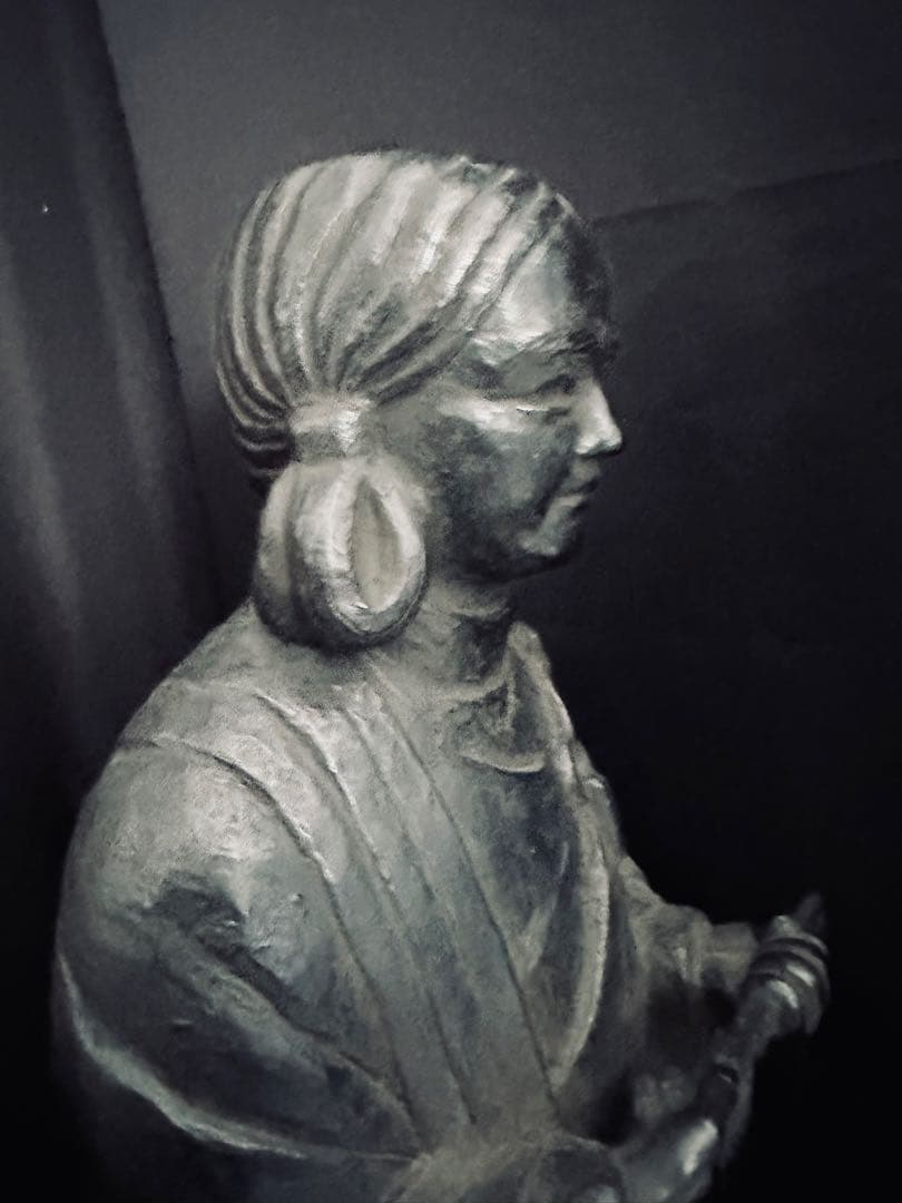 聖徳太子 銅製 像 高さ53cm 板坂辰治氏作/アンティーク