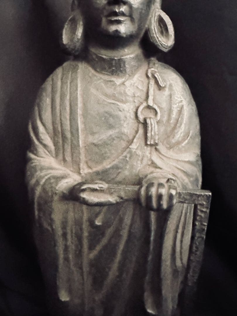 聖徳太子 銅製 像 高さ53cm 板坂辰治氏作/アンティーク