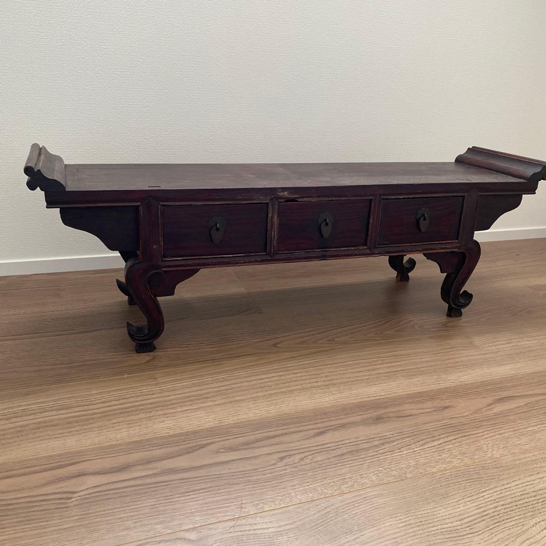 李朝家具　韓国アンティーク家具　机 書案　経床