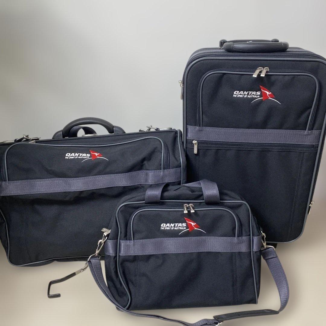 カンタス航空 キャリーバッグ ダイヤルロック付き キャリケース3点セット