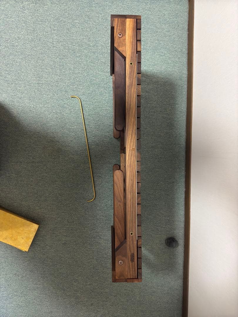 エキステンションテーブル ウォールナット 真鍮 ハーフユニット付き