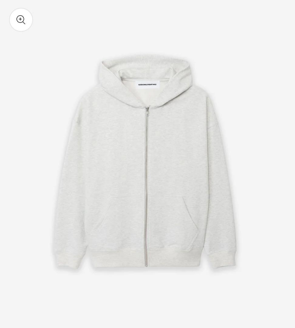 ハ*チ様 GODONLYKNOWS ジップアップフーディ グレー　Sサイズ