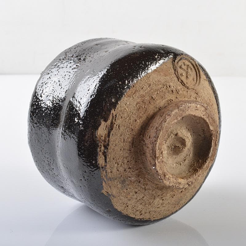 茶道具　楽吉左衛門　黒楽茶碗　小服茶碗　V　R6202