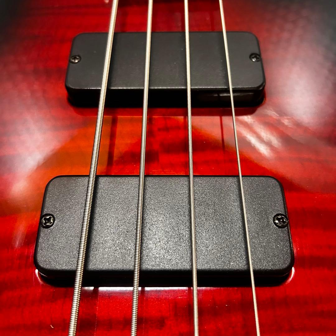 【美品】Aria ProⅡ SB-380 アクティブベース 4弦 フレイムトップ